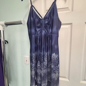 Never Worn Blue and White Sleeveless Dress
